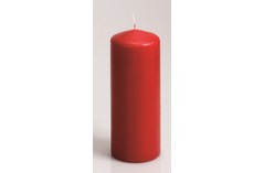 CANDLE CYLINDER 80/200 RED