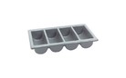 CUTLERY TRAY GREY 4 COMPARTMENTS 1PC