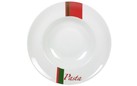 D17-27.5XH6CM PLATE PASTA GREEN/RED