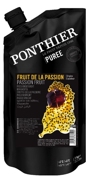 1KG PUREE FRUIT PASSION EN CUI - Surgelés - Promocash Pau